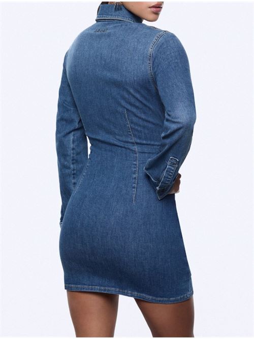 Abito corto in denim con stringhe Liu Jo | UA6508D0399.79157